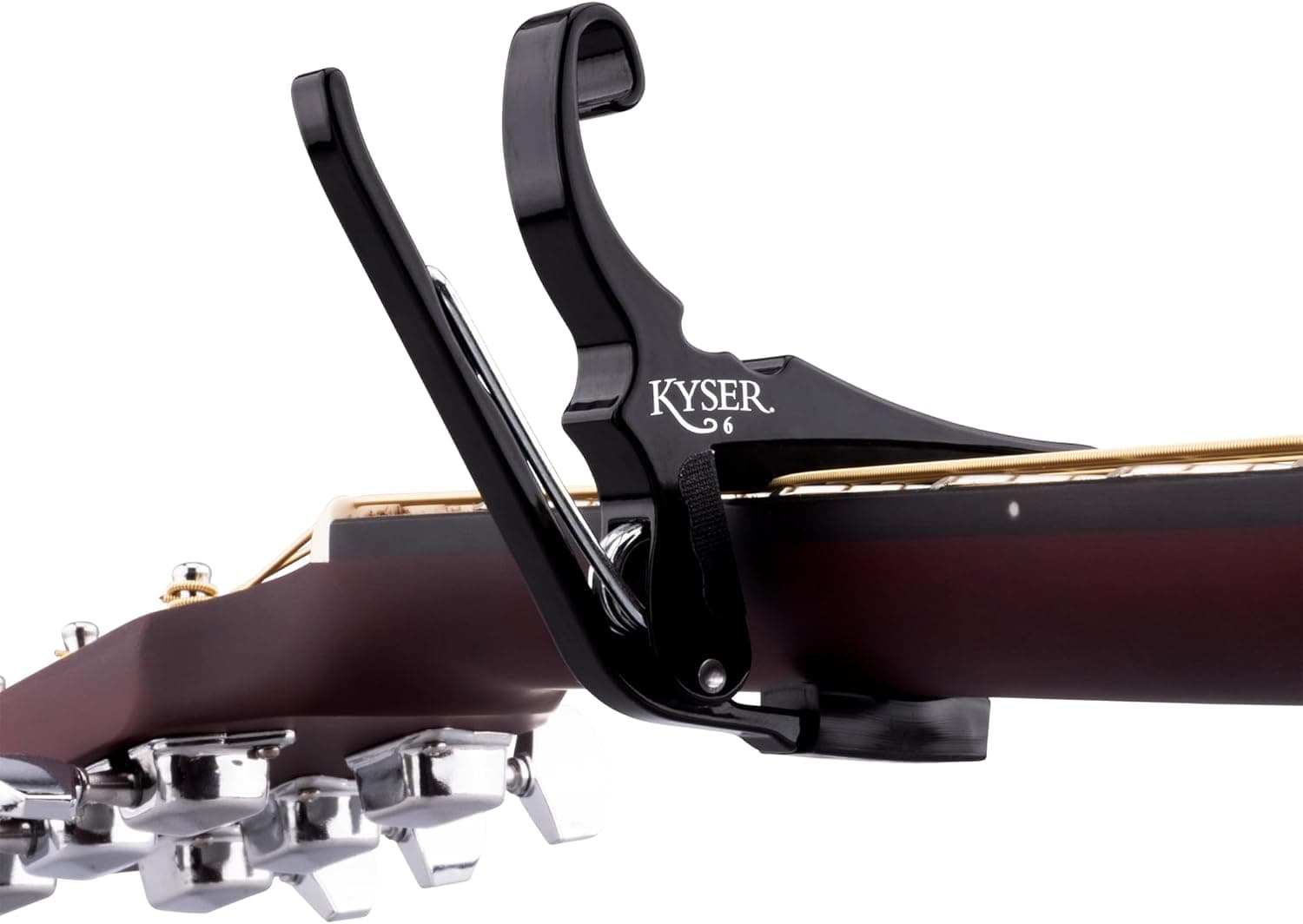 Kyser Quick-Change Guitar Capo for 6-string acoustic guitars, Black, KG6BA - Image 3