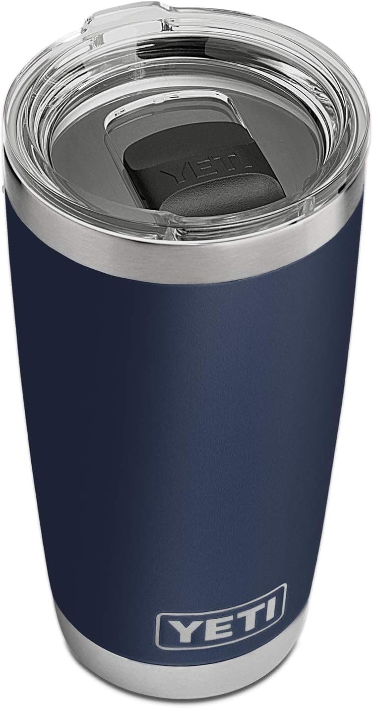 YETI Rambler 20 oz Stainless Steel Vacuum Insulated Tumbler w/MagSlider Lid Navy 20 Ounces - Image 3