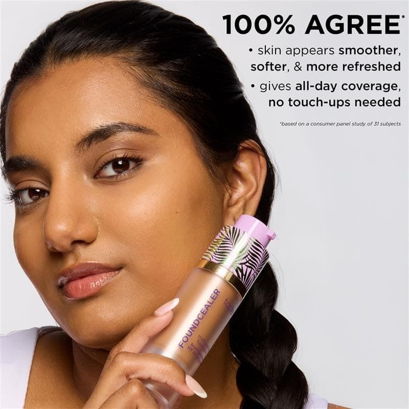 tarte Babassu Foundcealer Dewy Foundation Broad Spectrum SPF 20 Sunscreen – Foundation & Concealer in 1 with SPF, Vegan Skincare Makeup with Radiant Buildable Medium Coverage, Cruelty Free 22N light neutral - Image 4