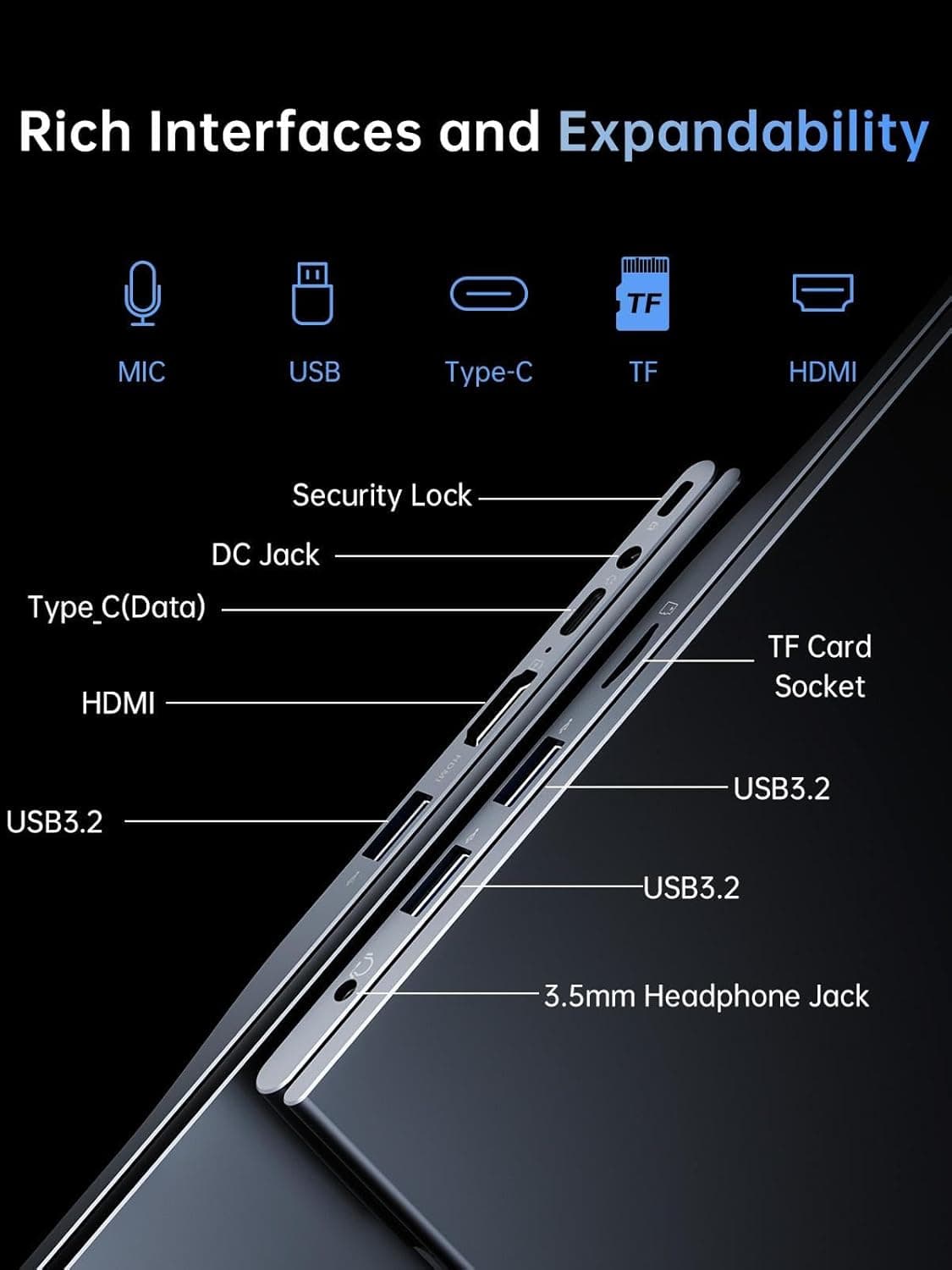Laptop, Laptop Computer with Intel N97 Processor(Up to 3.6GHz), 16GB DDR4 512GB SSD Windows 11 Laptop for Home Business and Student, 1080P, USB3.2,Long Battery Life - Image 6