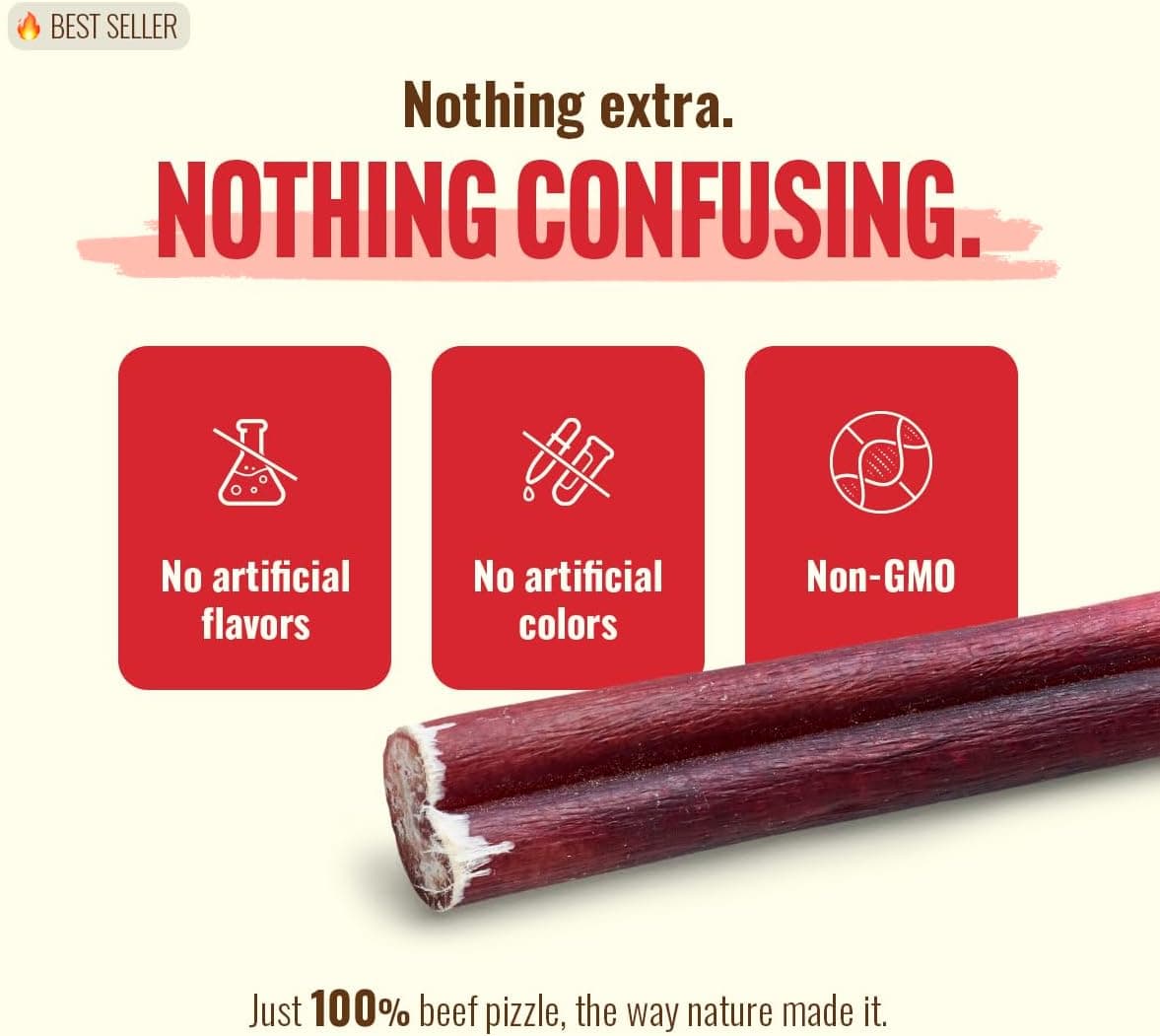 Natural Farm Odor-Free Bully Sticks (6 Inch, 25 count),1.3 lb. Bag, Fully Digestible 100% Beef Pizzle Chews,Grass-Fed, Non-GMO,Grain-Free, Natural Long-Lasting Chews for Small & Large Dogs. Pack of 25 6-inch 25 Count (Pack of 1) - Image 3