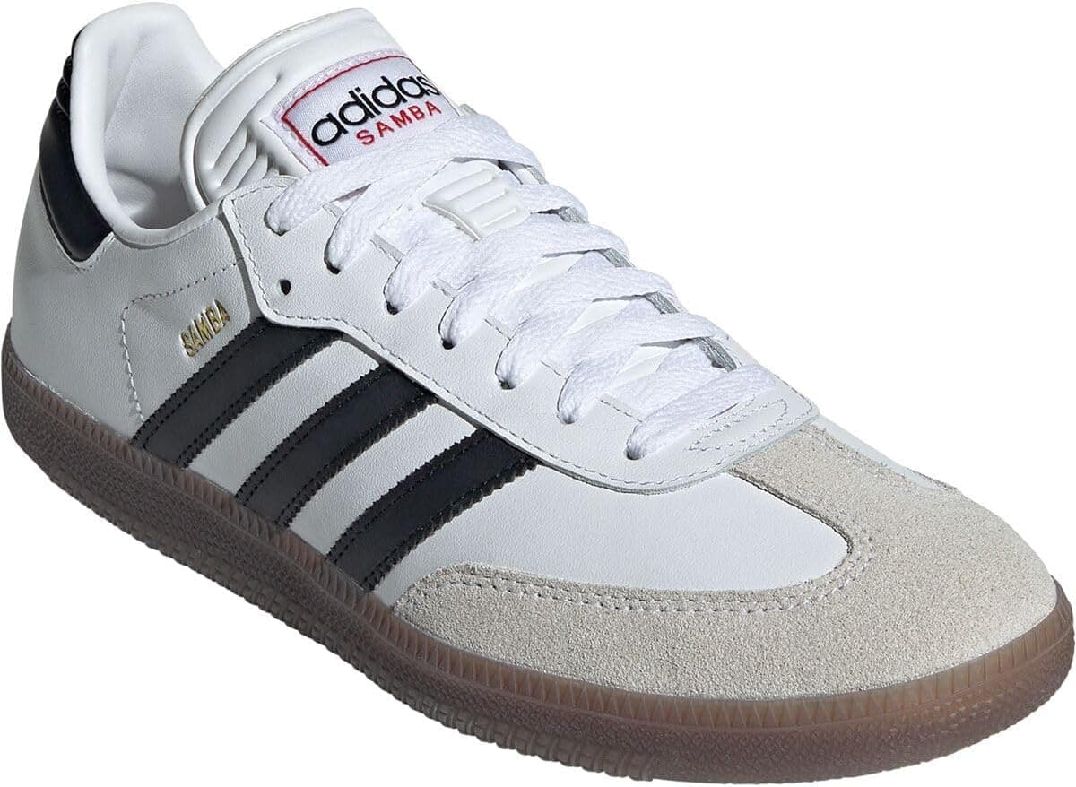 adidas Unisex-Adult Samba Indoor 8.5 Women/7.5 Men White/Black/Vivid Red - Image 3