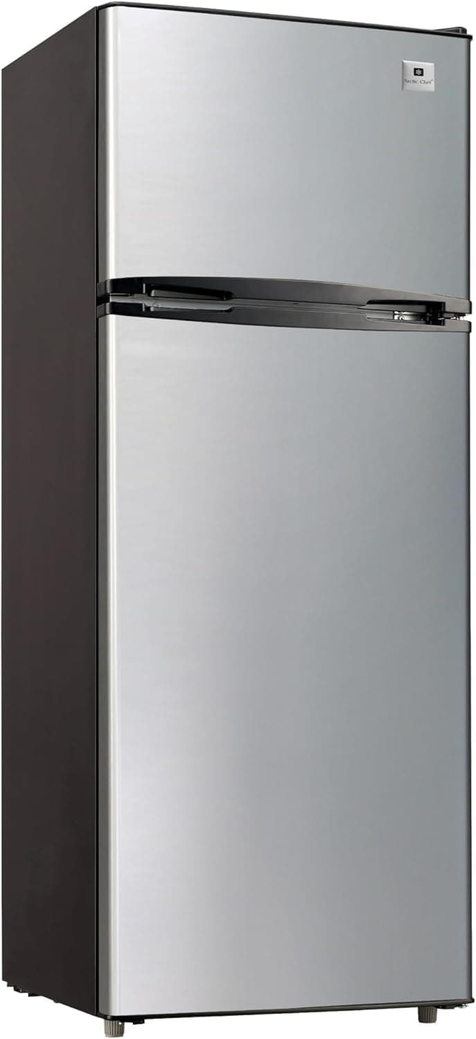 Réfrigérateur de taille appartement ARCTIC CHEF ACFR725AMZ6COM à 2 portes avec congélateur, en acier inoxydable - Image 5