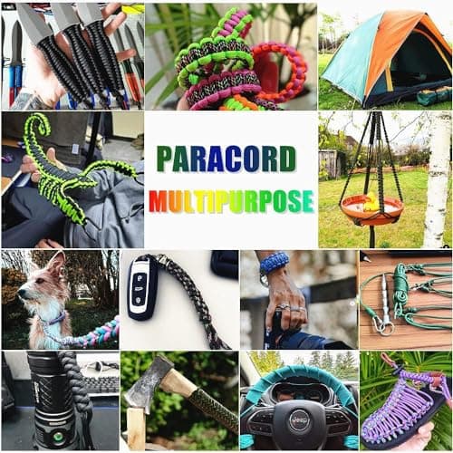 WEREWOLVES Paracord 550 Combo Crafting Kits with Instruction- 80 Colors 10ft Multifunction Paracord Ropes and Complete Accessories for Making Paracord Bracelets, Lanyards, Dog Colla (Forest) - Image 7