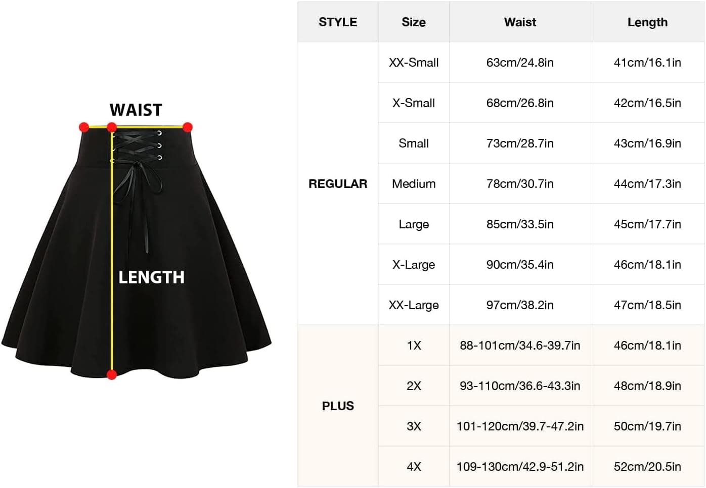 IDEALSANXUN Gothic Plaid Mini Skirts for Women Short High Waist Plaid Skirts Medium A Pure Black - Image 7