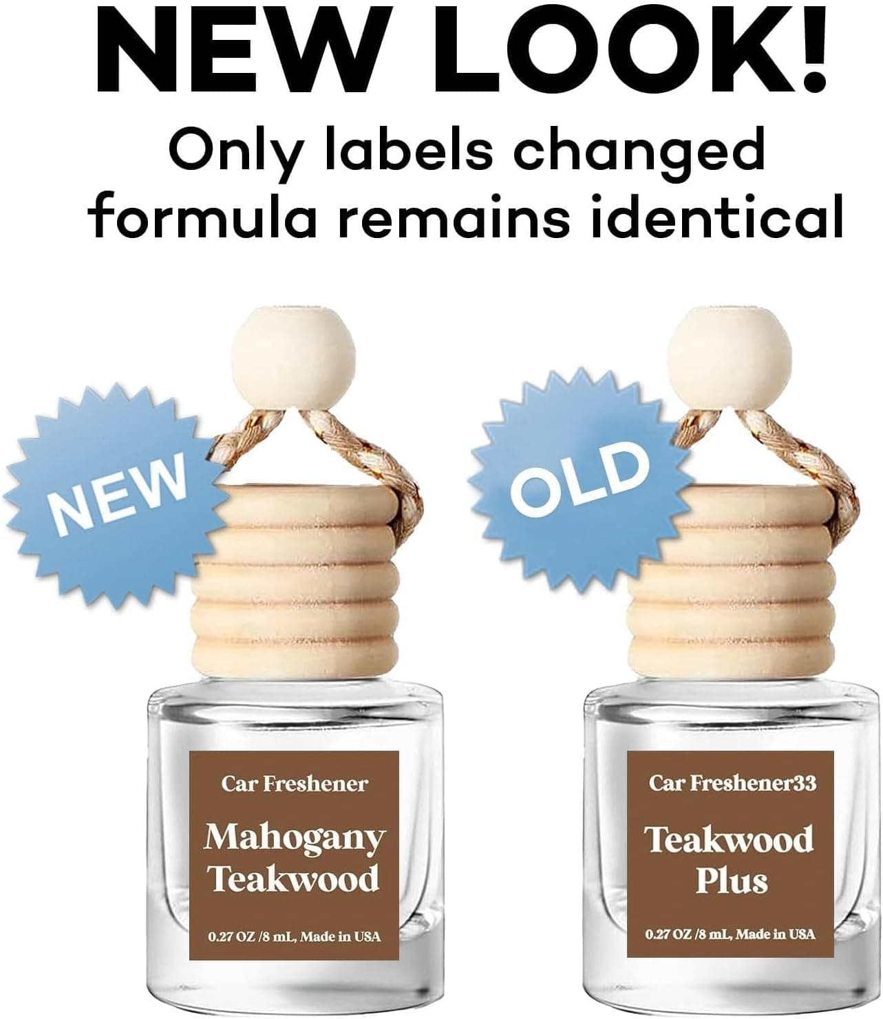 C Classy 汽车空气清新剂悬挂装 2 包，红木香气精油扩散器，适用于汽车，可爱空气清新剂，持久 - Image 9