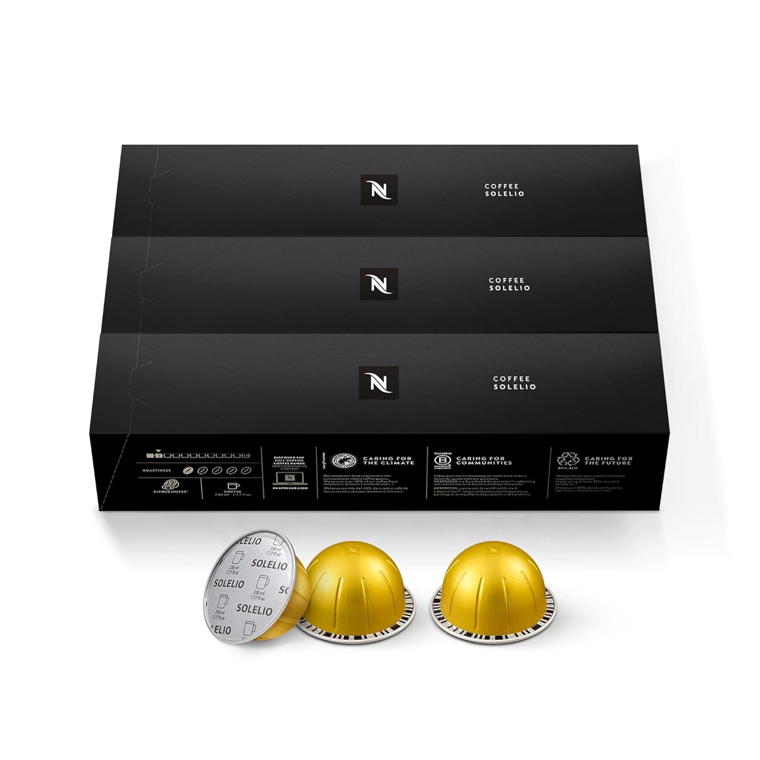 Nespresso Capsules Vertuo, Solelio, Mild Roast Coffee, 30-Count Coffee Pods, Brews 7.8 oz. Solelio 30 Count (Pack of 1) - Image 2