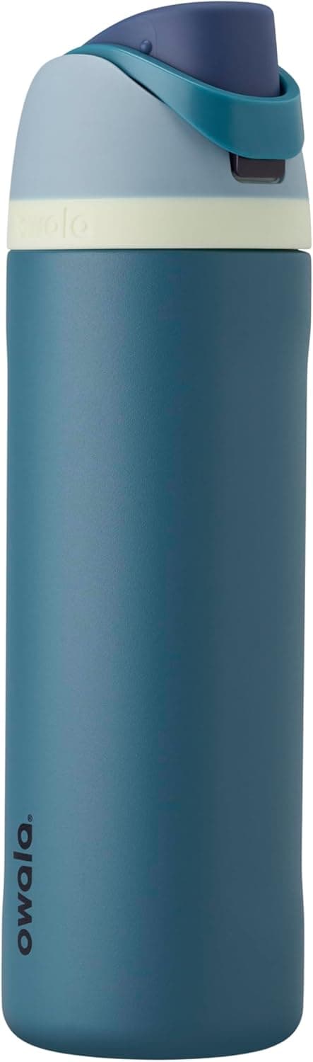 Owala FreeSip Insulated Stainless Steel Water Bottle with Straw, BPA-Free Sports Water Bottle, Great for Travel, 24 Oz, Denim Denim 24 Ounces - Image 2