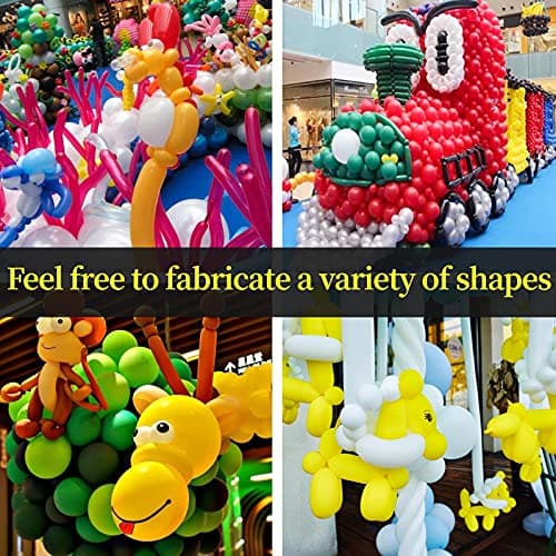100Pcs clear 260 Balloons Clear Long Skinny Latex Balloon for Animal Ballons, Premium Quality Balloons for Beginners Baloons Making Kid's Carnivals Party Decoartion - Image 7