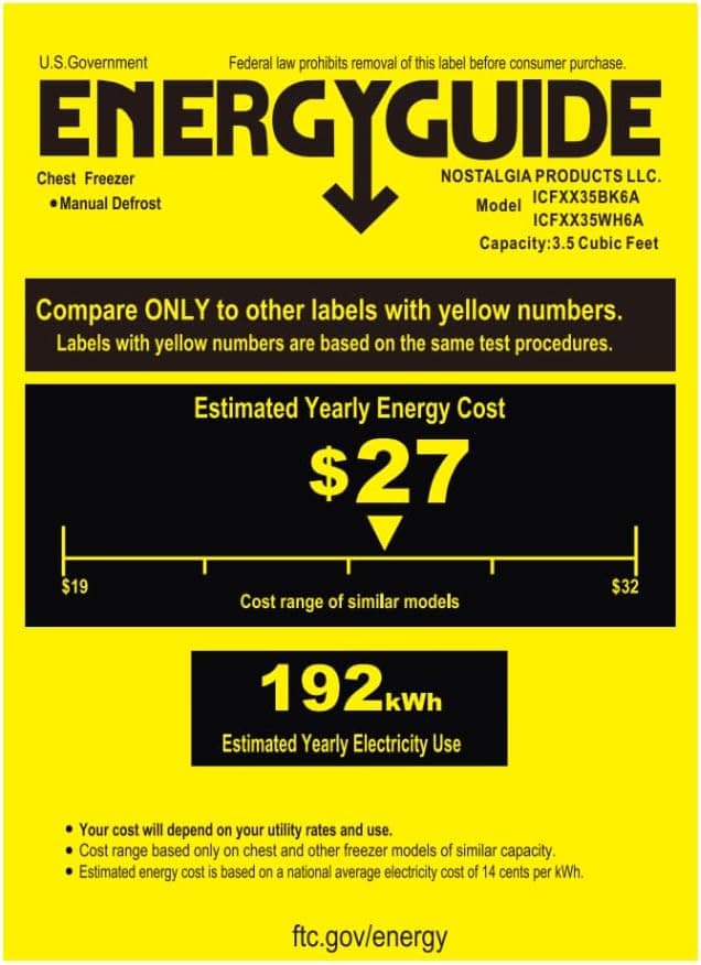 Igloo 3.5 Cu. Ft. Chest Freezer with Removable Basket and Front Defrost Water Drain, Small Deep Freezer Perfect for Homes, Garages, and RVs, Black Black 3.5 Cu. Ft. - Image 6