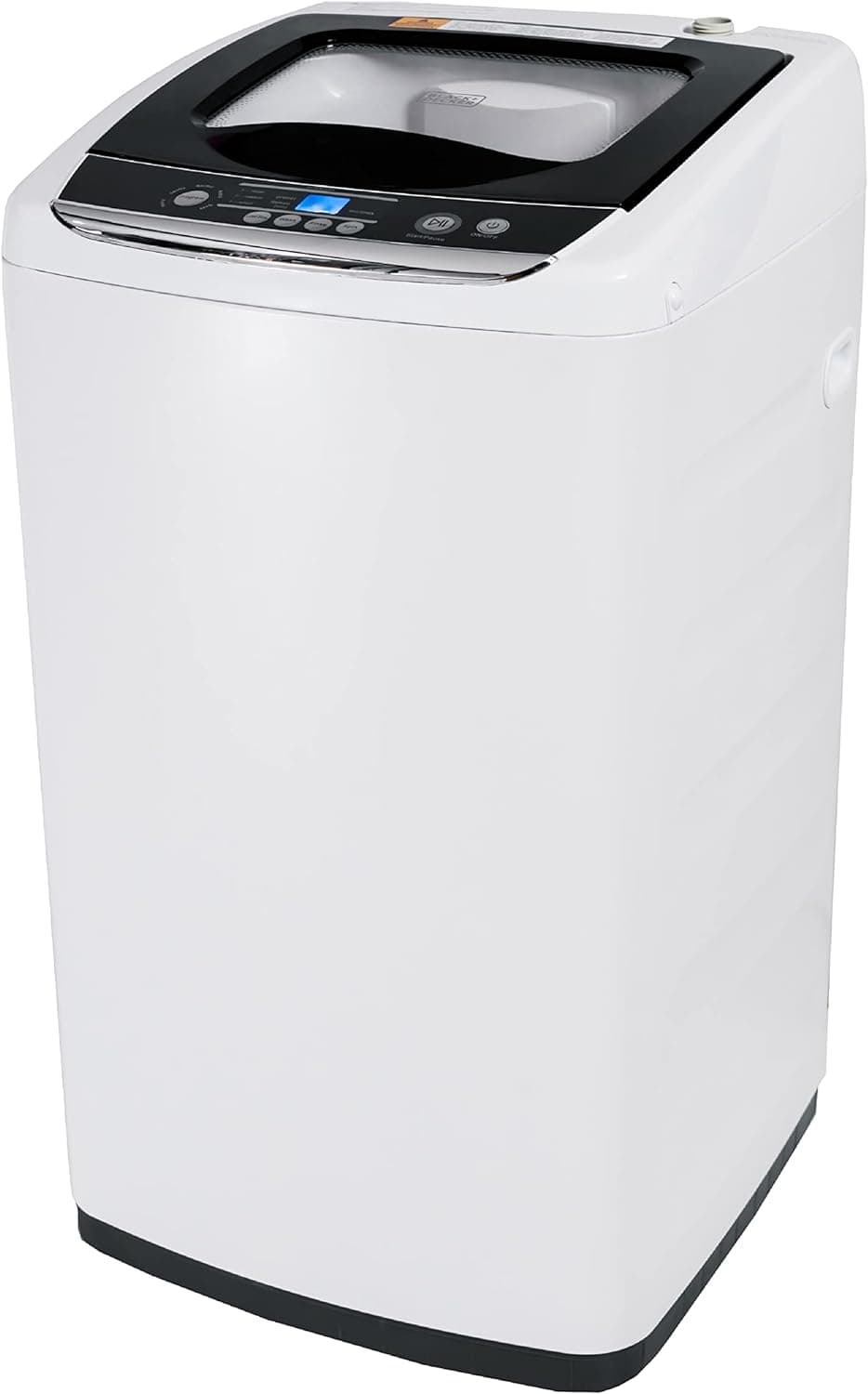 BLACK+DECKER 0.9 Cu. Ft. Portable Washer, 6.6 lb. Capacity Washing Machine for Homes & Apartments, 5 Wash Cycles, Quick Connect Sink Adapter and Drain Hose Included, Transparent Lid, BPWM09W, White - Image 2