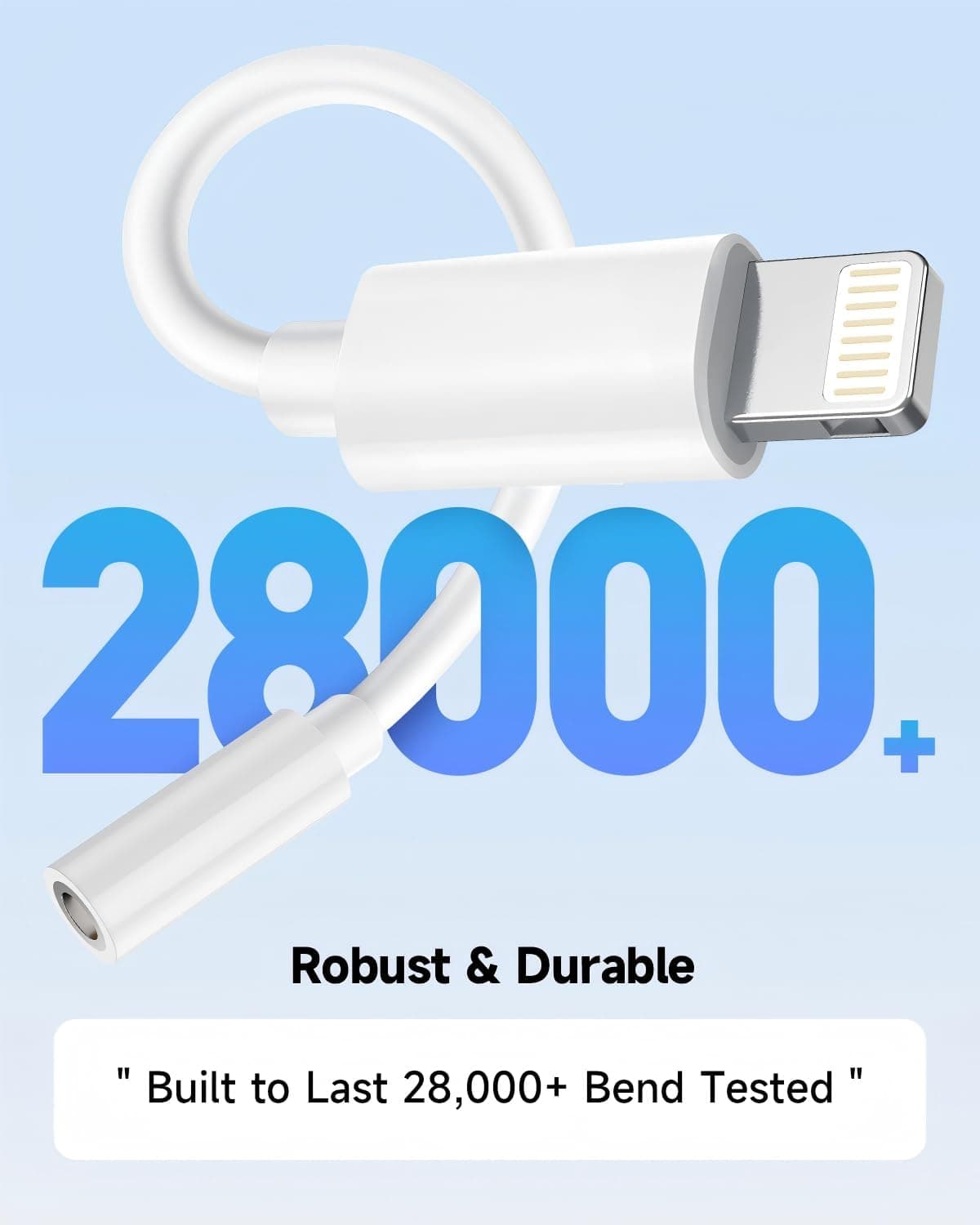 [Apple MFi Certified] 2 Pack Lightning to 3.5 mm Headphone Jack Adapter, iPhone Aux Adapter Converter Dongle Audio Cable Compatible with iPhone 14 13 12 11 X XS 8 7 1 White/Lightning 2Pack - Image 6