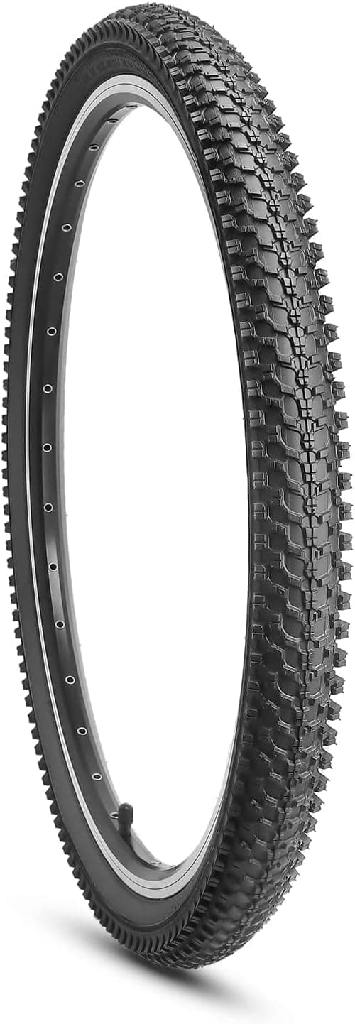MOHEGIA Mountain Bike Tire: 20x2.125/24x1.95/26x1.95 Inch Butyl Rubber Bicycle Tire Folding Replacement for MTB Dirt Offroad Cycling 26x1.95 inch Qty 1 Tire - Image 6