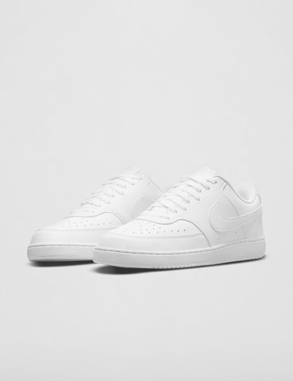 Nike Men's Court Vision Low Next Nature Shoes 10.5 White/White/White - Image 6