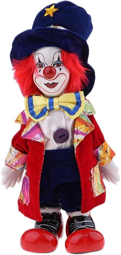 Clown Figure Doll Ornaments Home Table Desk Top Decor Halloween Decoration Gift - #5 - Image 2