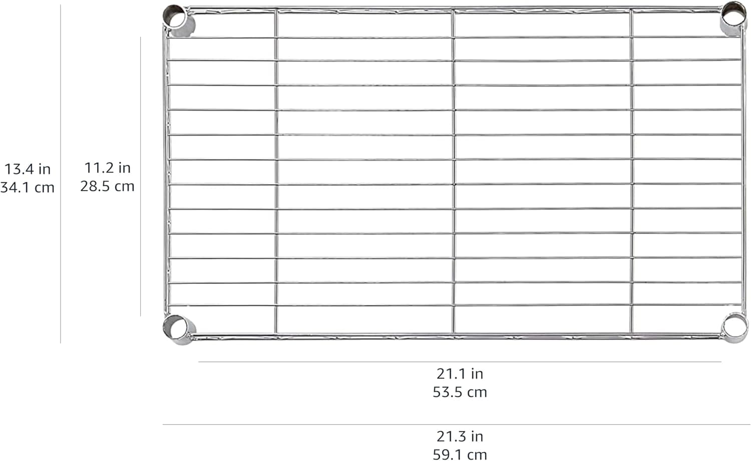 Amazon Basics 4-Shelf Steel Wire Storage Rack, Adjustable, Sturdy, Easy Assembly, 13.4 D x 23.2 W x 48 H in, Black 4-Shelf Narrow Black - Image 7