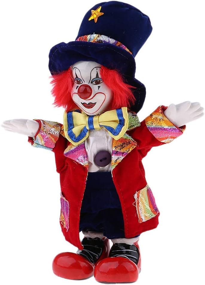 Clown Figure Doll Ornaments Home Table Desk Top Decor Halloween Decoration Gift - #5 - Image 4
