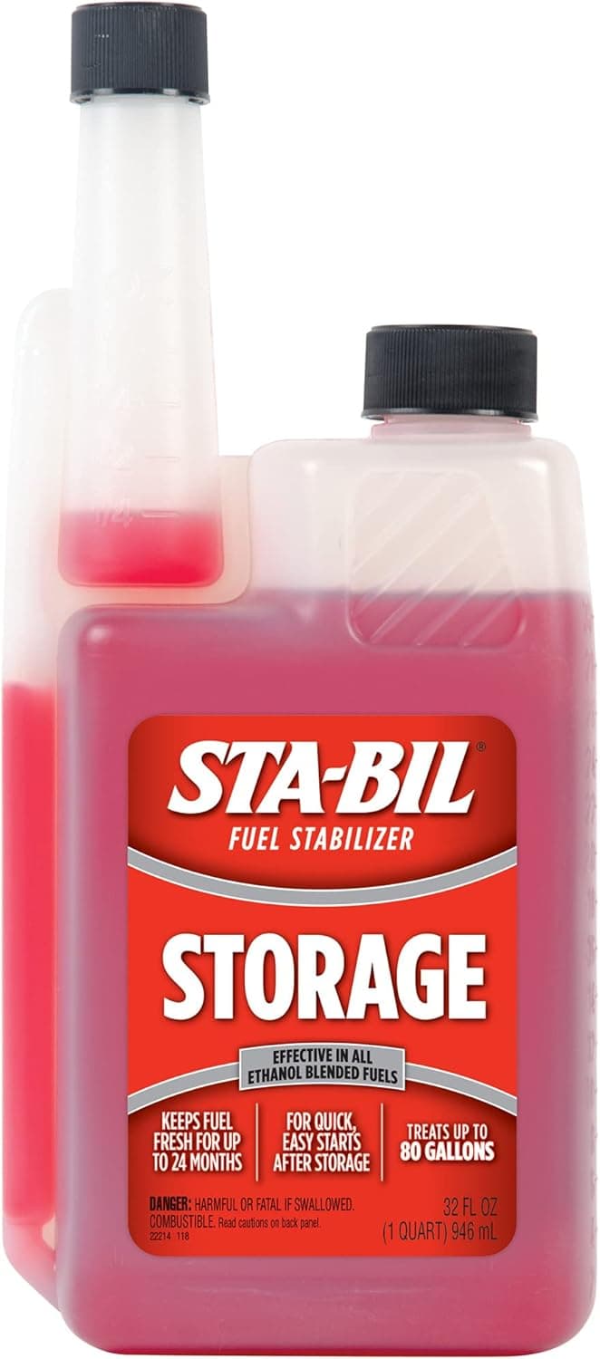 STA-BIL Storage Fuel Stabilizer | Keeps Fuel Fresh for 24 Months, Prevents Corrosion, Gasoline Treatment Fuel Additive that Protects Fuel System, Gas Stabilizer for Fuel Storage, 32 oz. 32 Fl. oz., red Single - Image 2