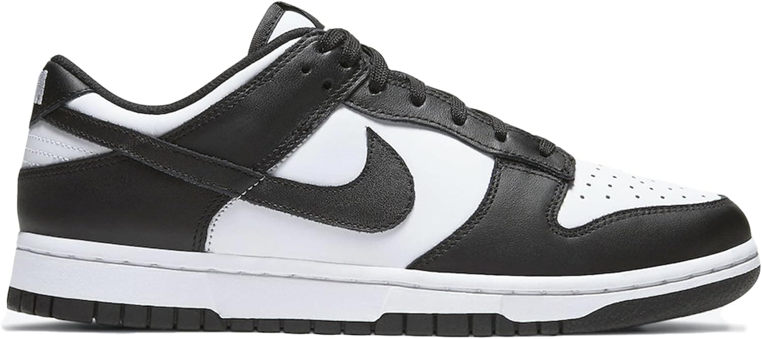 Nike Men's Dunk Low Retro Sneaker 8.5 White/Black/White - Image 4