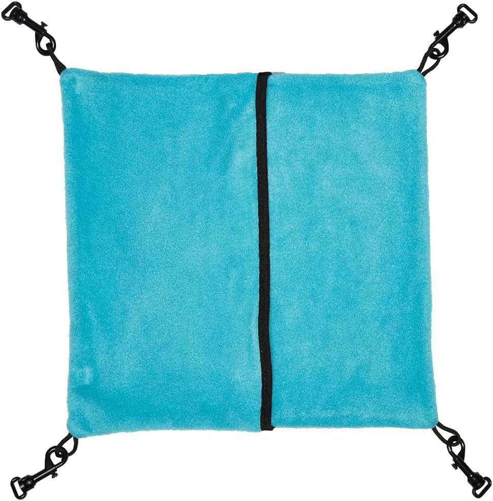 MidWest Homes for Pets Ferret Nation Small Hammock for Ferret Nation & Critter Nation Small Animal Cages | Measures 13L x 12W - Inches 14.0"L x 13.5"W x 0.4"H Purple/Teal - Image 2
