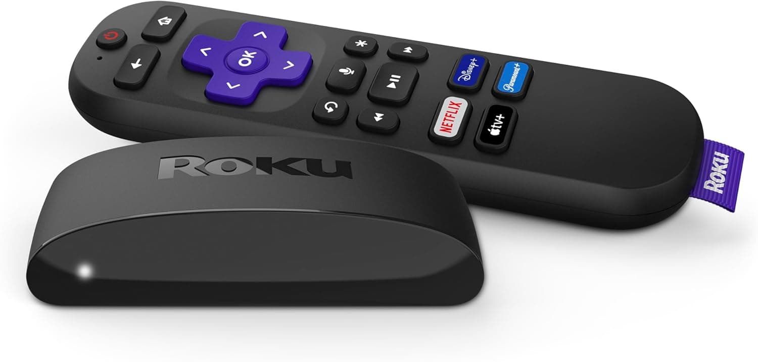 Roku Express 4K+ | Roku Streaming Device 4K/HDR with Voice Remote, Free & Live TV - Image 2