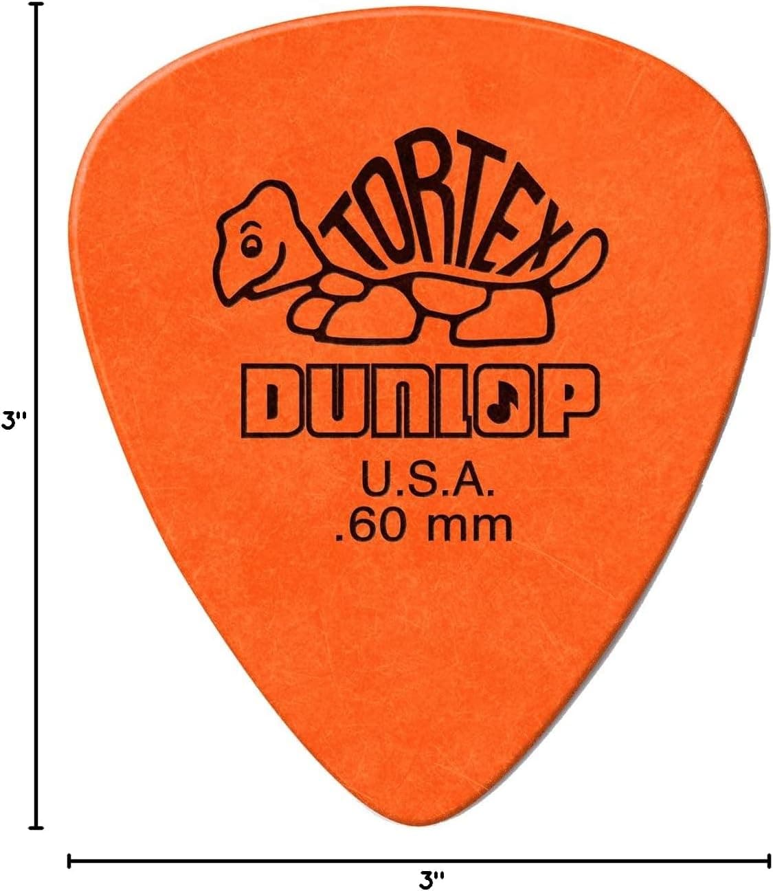 Jim Dunlop Tortex Standard Pick .60MM - 12 Pack 12 Pack 0.60mm Orange - Image 10