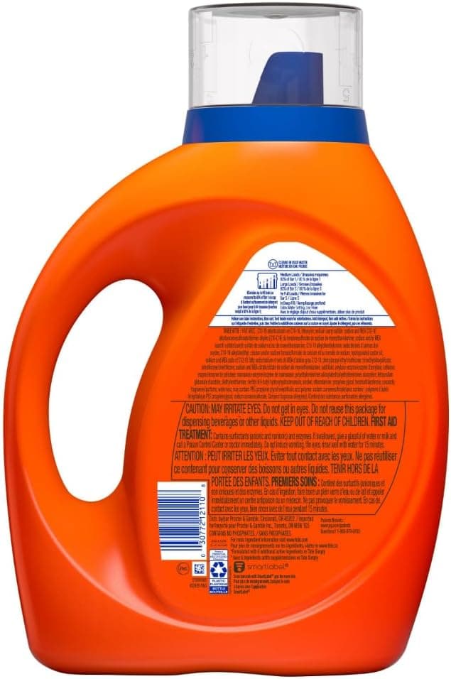 Tide Liquid Laundry Detergent, Original Scent, 80 fl oz, 64 Loads, Boosted Clean Even in Cold Water with Concentrated Washing Soap 80 Fl Oz (Pack of 1) - Image 16