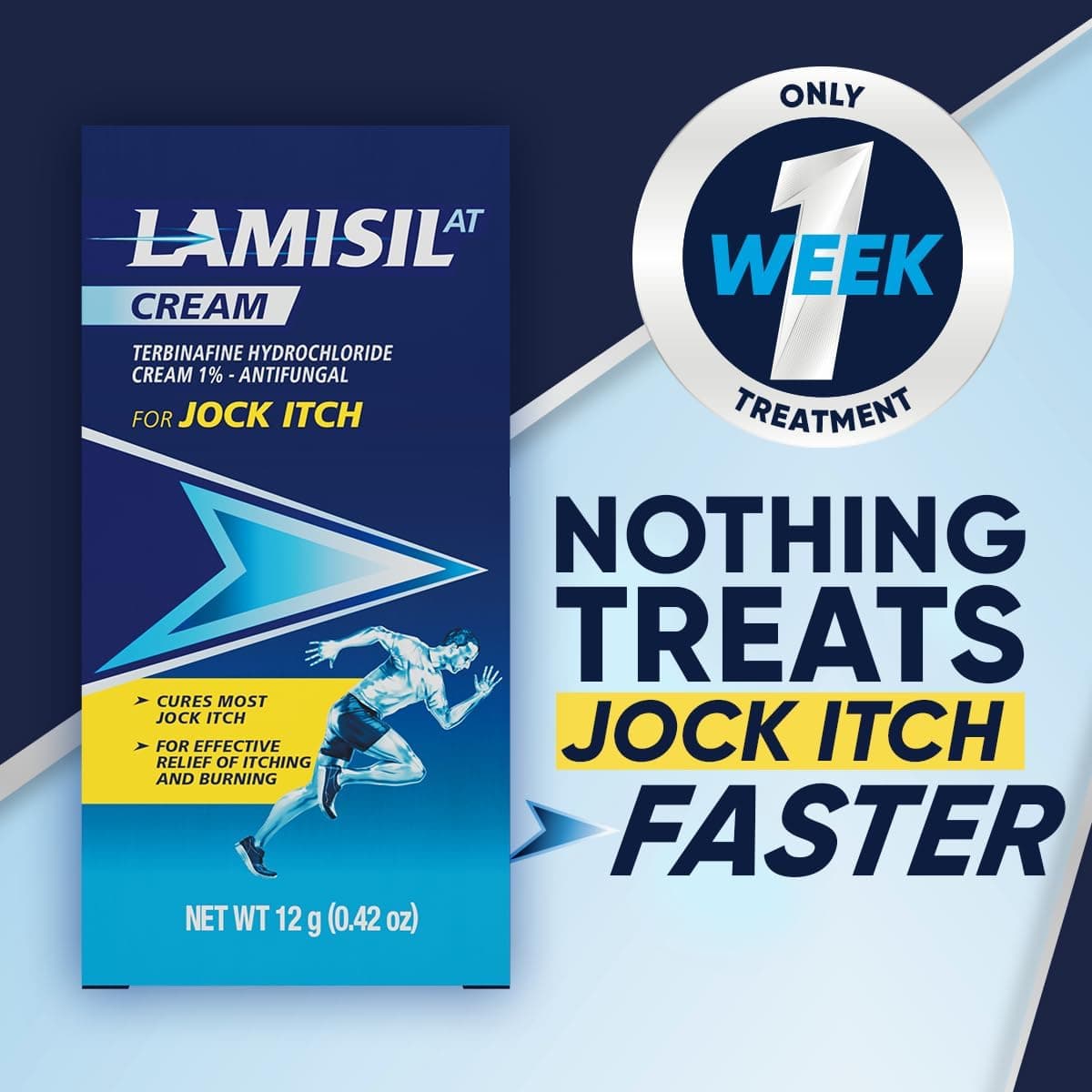 Amazon.com: Lamisil Jock Itch Antifungal Cream, 1 Week Treatment, Terbinafine, 0.42 Oz | Fast and effective itch relief, jock itch cream, clinically proven, terbinafine hydrochloride, 1 week jock itch treatment - Image 5