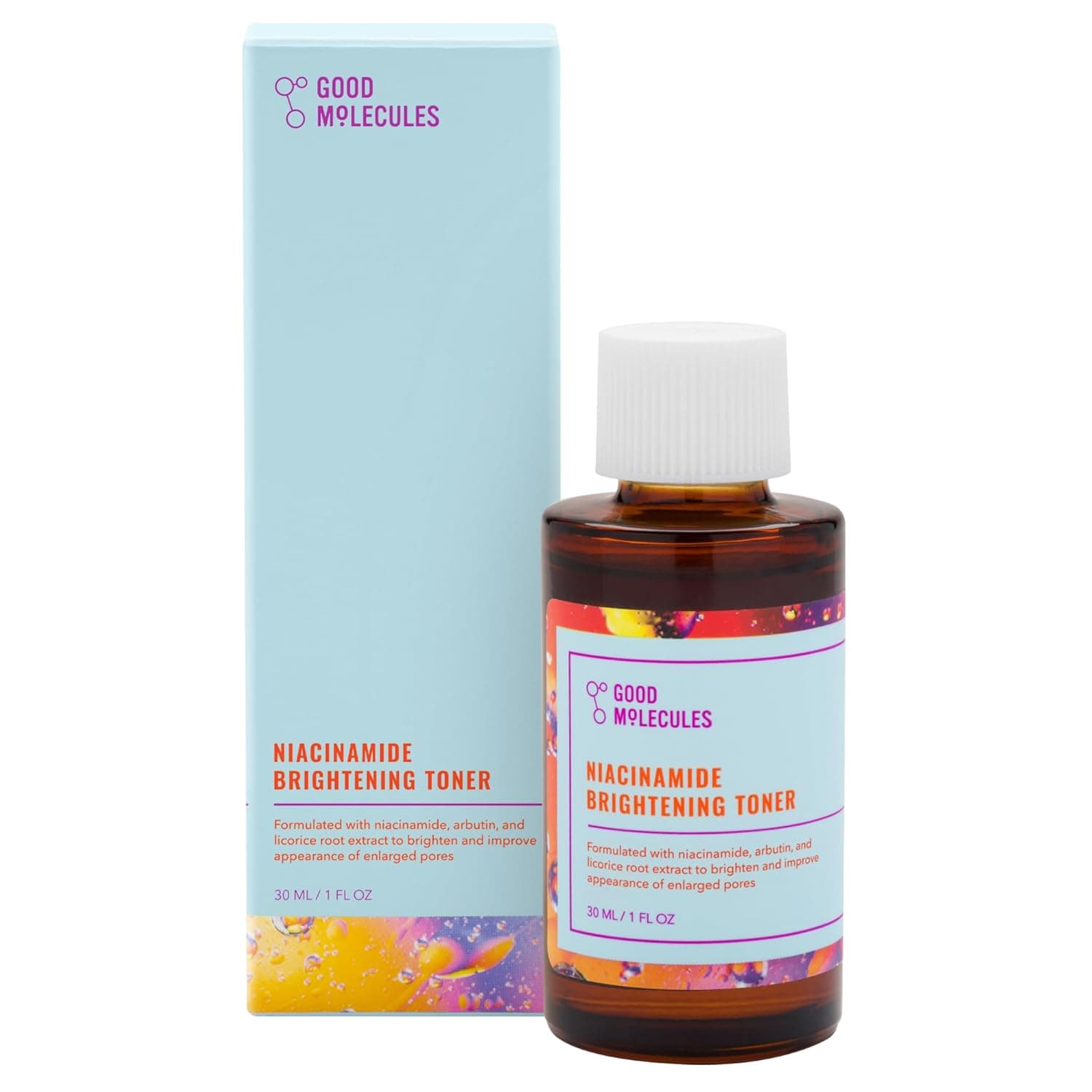 Good Molecules Niacinamide Brightening Toner - Toner for Face with Niacinamide and Arbutin for Skin Tone Balancing- Pore Minimizer, Skin Care for Face 1 Fl Oz (Pack of 1) - Image 2
