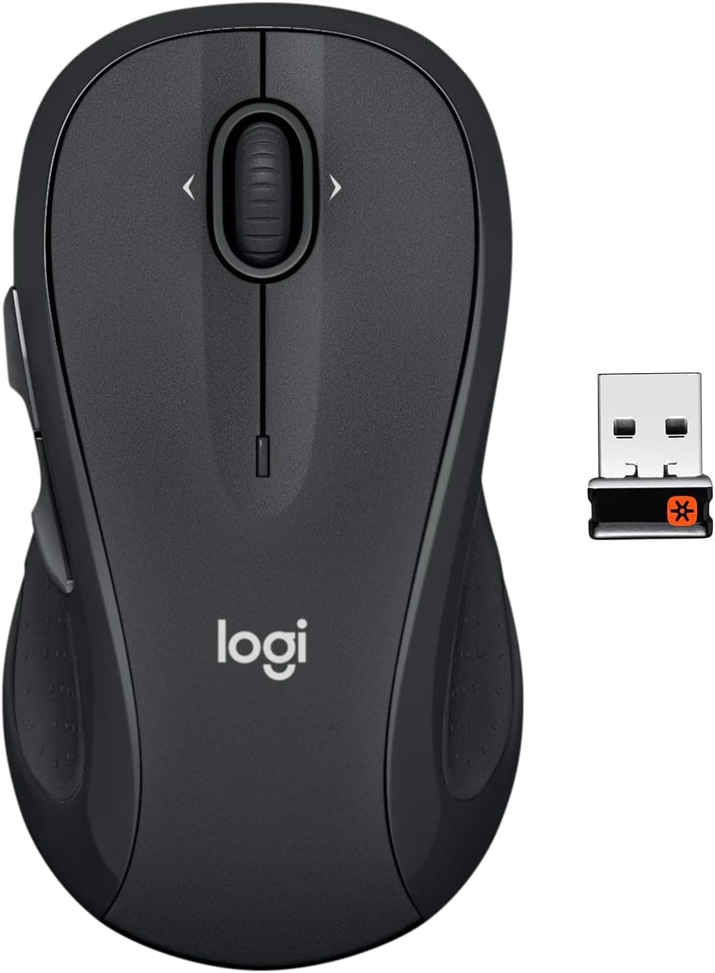 Logitech M510 Wireless Mouse, Mouse for Laptop and PC with USB Unifying Receiver, Programmable Buttons - Graphite - Image 2