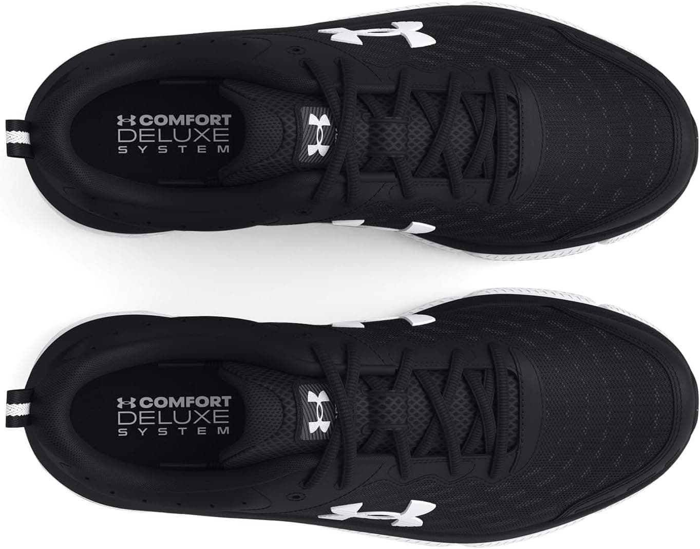 Under Armour Women's Charged Assert 10 Shoes 7.5 (001) Black/Black/White - Image 6