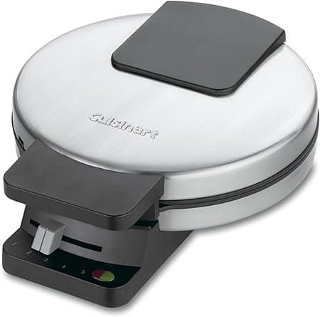 Amazon.com: Cuisinart Waffle Maker, 1250W Round Classic Waffle Iron, 5-Setting Adjustable Browning Control, WMR-CANAS, Brushed Stainless: Home & Kitchen - Image 3