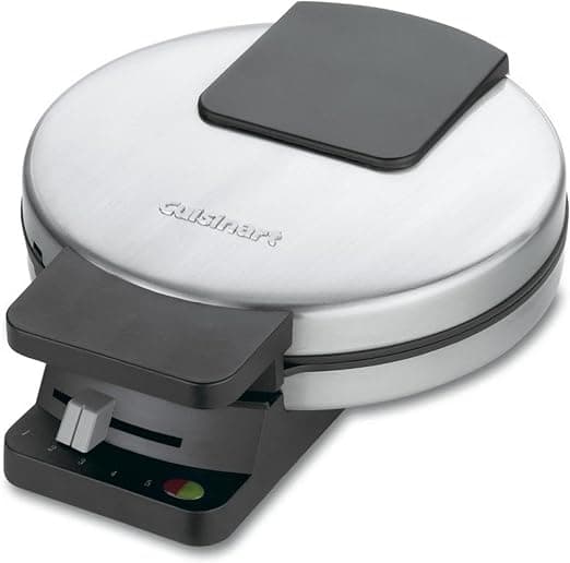 Amazon.com: Cuisinart Waffle Maker, 1250W Round Classic Waffle Iron, 5-Setting Adjustable Browning Control, WMR-CANAS, Brushed Stainless: Home & Kitchen - Image 6