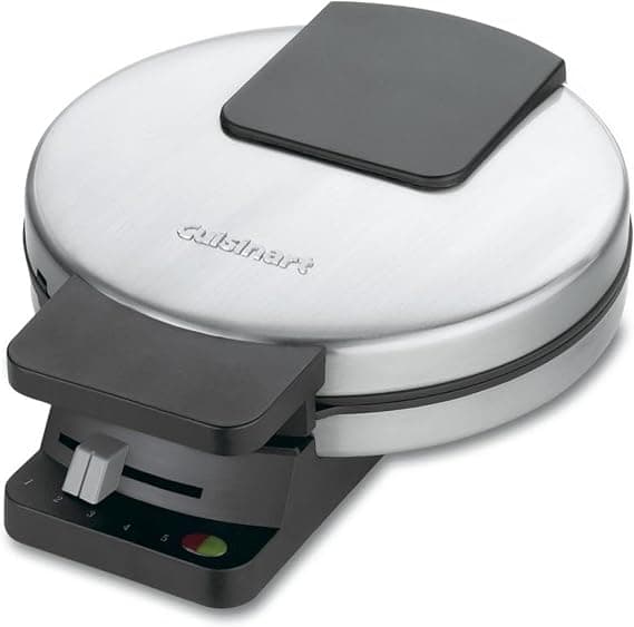 Amazon.com: Cuisinart Waffle Maker, 1250W Round Classic Waffle Iron, 5-Setting Adjustable Browning Control, WMR-CANAS, Brushed Stainless: Home & Kitchen - Image 7