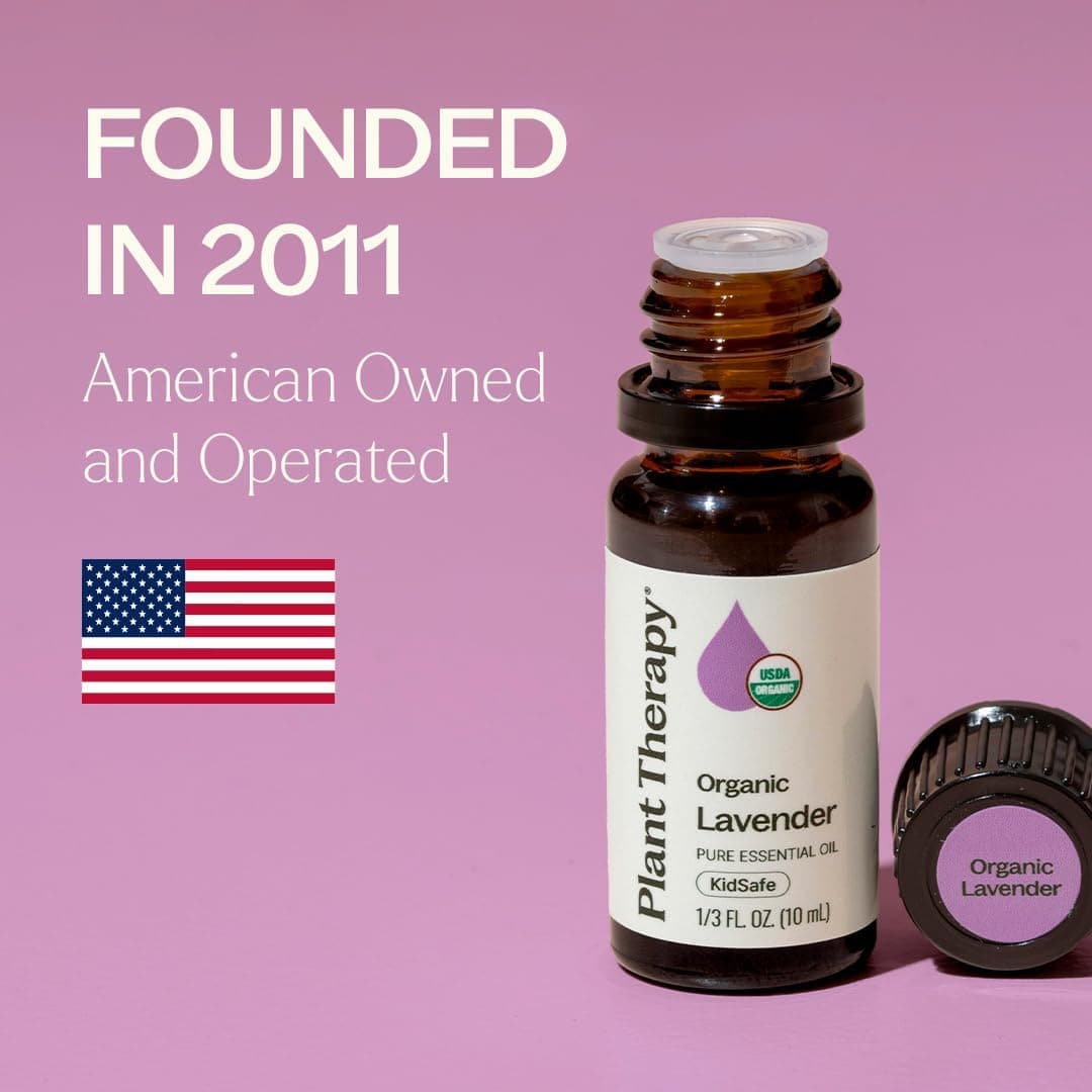 Plant Therapy Organic Lavender Essential Oil 100% Pure, USDA Certified Organic, Undiluted, Natural Aromatherapy, Therapeutic Grade 10 mL (1/3 oz) 0.33 Fl Oz (Pack of 1) - Image 6