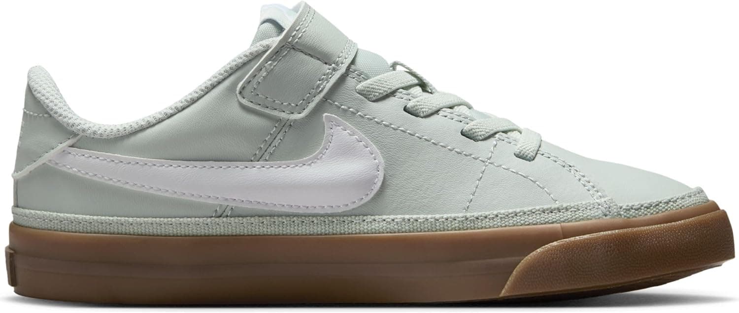 Nike Unisex-Child Court Legacy (Little Kid) 13.5 Little Kid Light Silver/White/Gum Dark Brown - Image 11