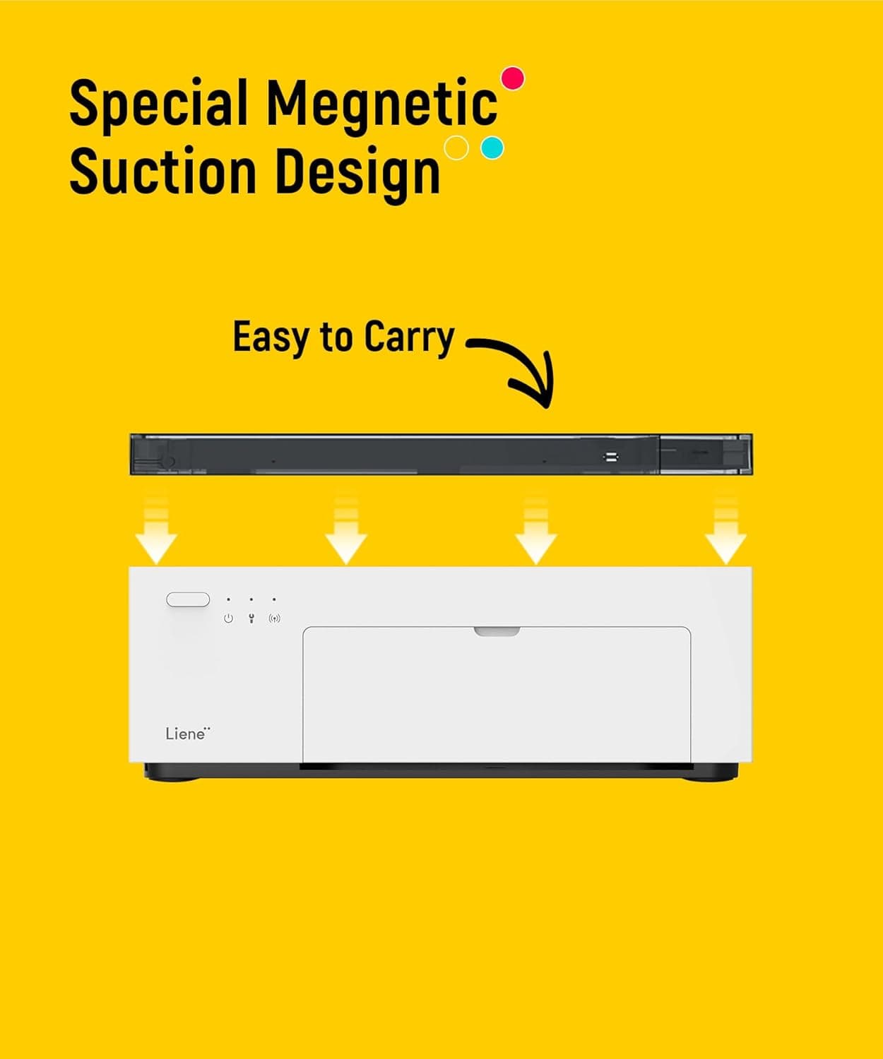 Liene M100 4x6'' Photo Printer, Phone Printer 100 Sheets & 3 Cartridges, Full-Color Photo, Portable Instant Photo Printer for iPhone Android, Thermal Dye Sublimation, Wi-Fi Picture Printer 100 Papers Printer+100 Sheets - Image 4