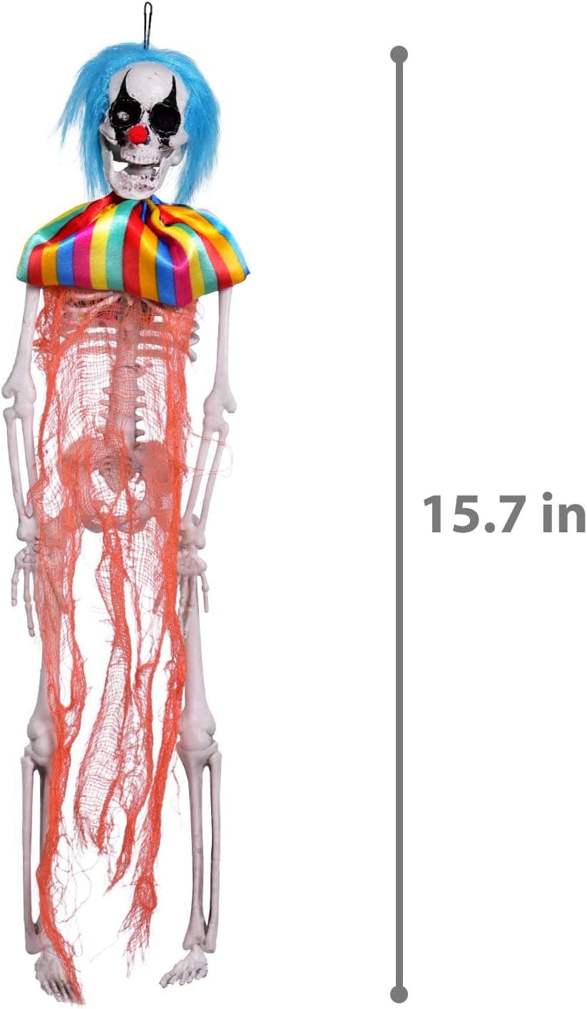 FUN LITTLE TOYS 4 Pack Halloween Decorations - Outdoor/Indoor Clown Yard Patio House Decor for Haunted House Props - Image 8