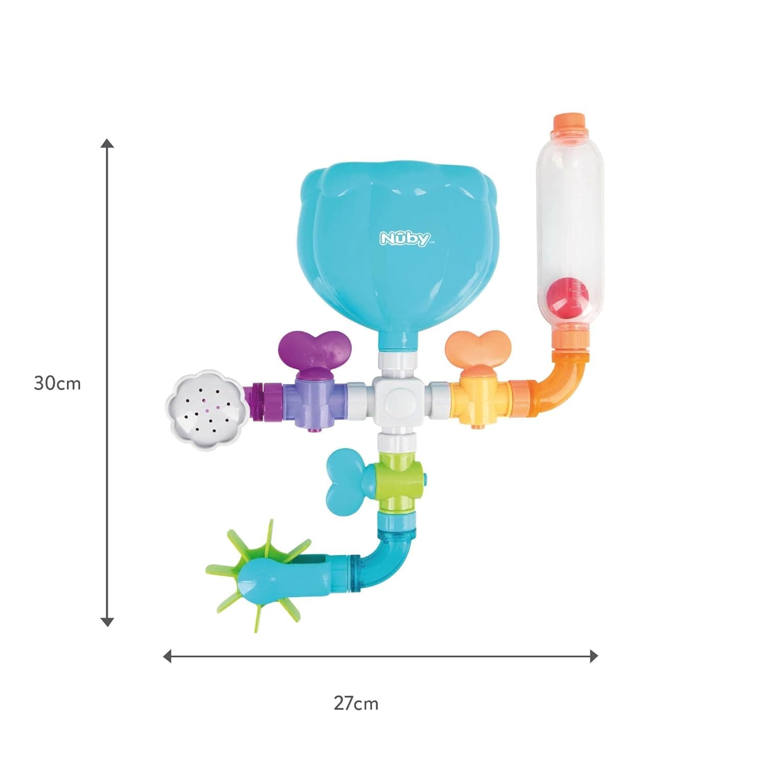 Đồ Chơi Tắm Nuby Wacky Waterworks Pipes - Đồ Chơi Bồn Tắm Cho Bé Với Các Tính Năng Tương Tác Để Phát Triển Nhận Thức - Image 8