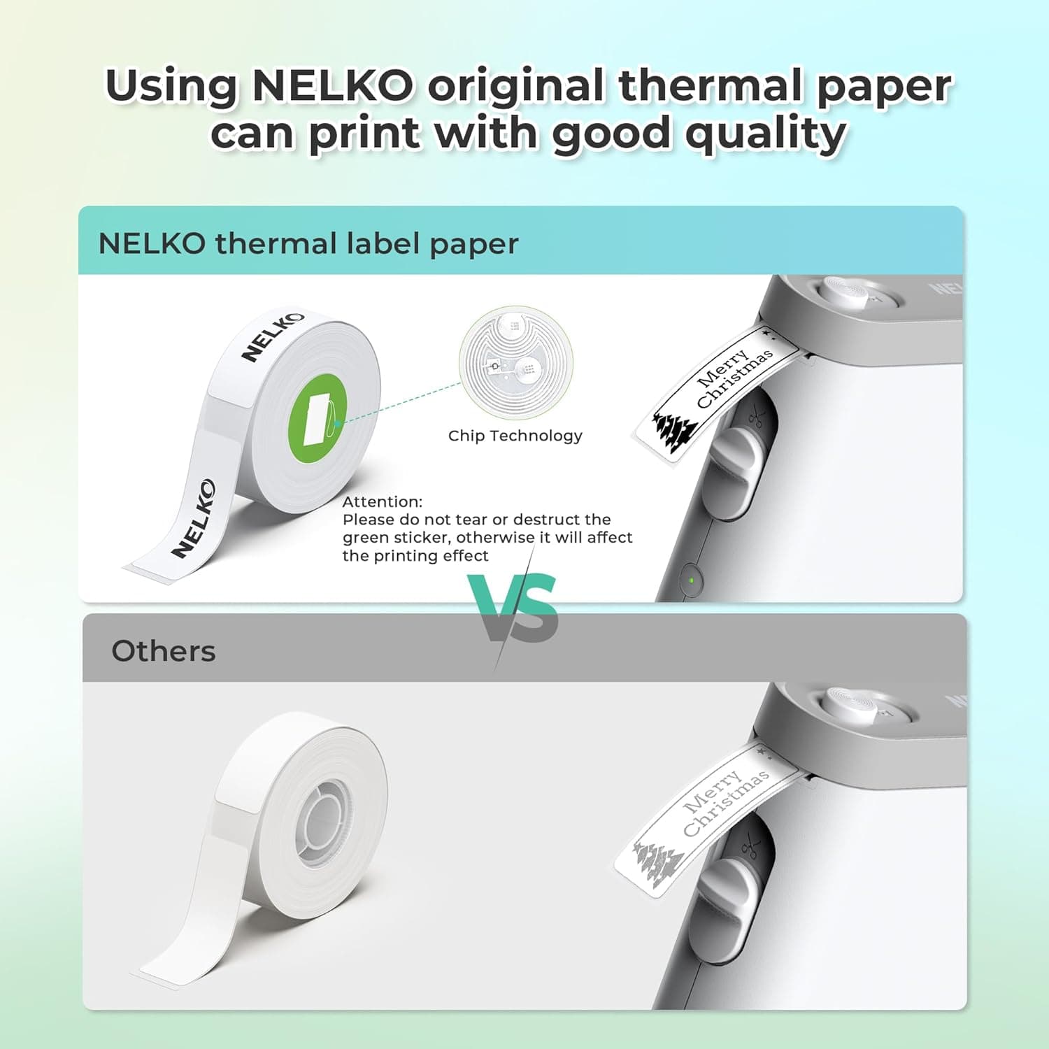 Máquina de Etiquetas Nelko con Cinta, Impresora de Etiquetas Bluetooth P21, Mini Impresoras de Etiquetas Inalámbricas con Múltiples Plantillas para Escuela, Oficina y Hogar, Blanca - Image 9