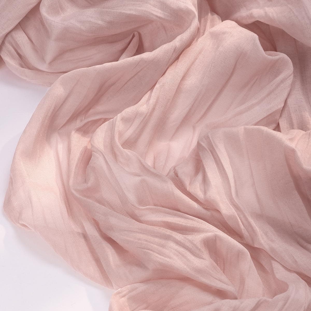 Socomi Pink Easter Cheesecloth Table Runner Boho Rustic Gauze Dusty Pink Spring 120 inch 10FT Cheese Cloth Runner for Wedding Party Baby Shower Birthday Home Decor - Image 2