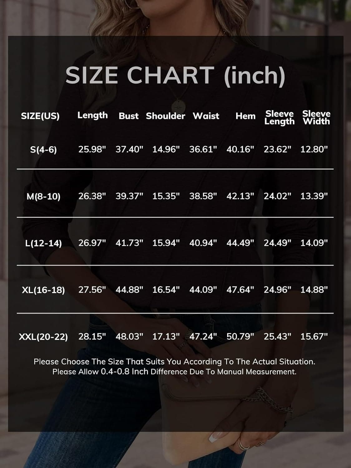 ATHMILE Womens Long Sleeve Shirts Pleated Crew Neck Casual Fall Fashion Tops Loose Fit Lightweight Girls Outfits Clothes Large Light Green - Image 7