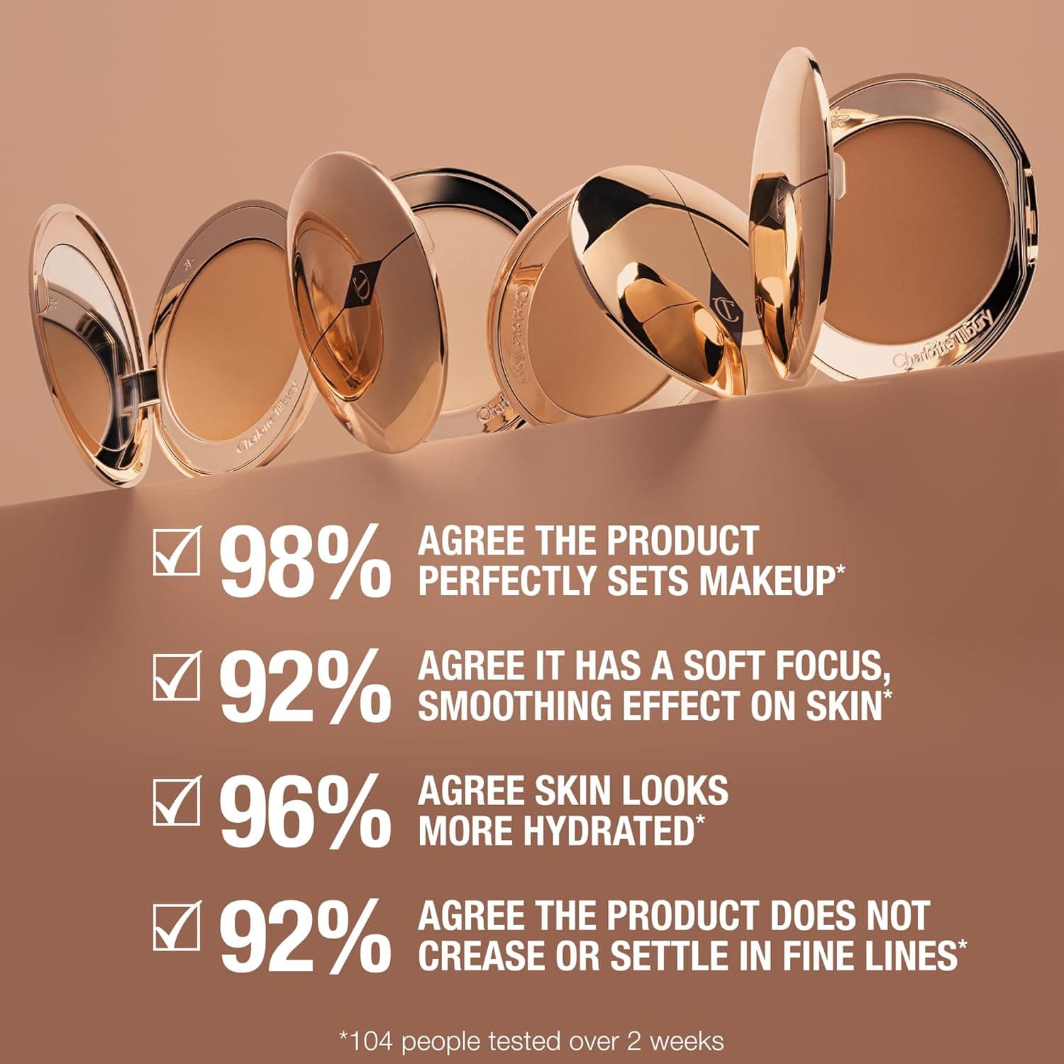 Charlotte Tilbury Airbrush Flawless Finish Setting Powder - Pore-Blurring Pressed Powder for Face Makeup to Minimize Shine with a Soft-Focus Finish 1 Fair - very fair to fair Full Size - Image 8