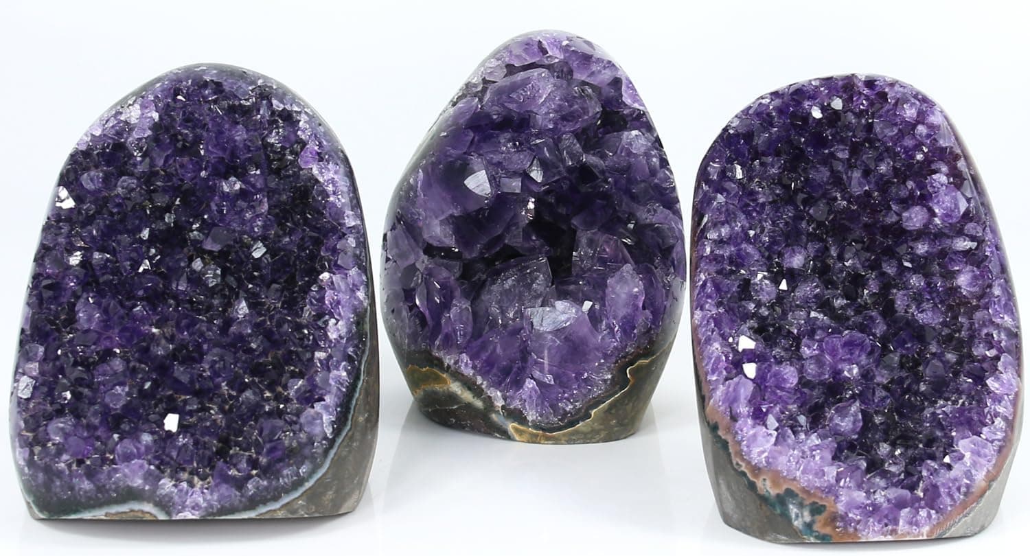 Amethyst Crystal Rock, Real Amethyst Stone, Amathesis Crystal Cluster Geode, Purple Crystals and Healing Stones, Amatista Piedra Natural, Cuarzos Originales De Energia Y Piedras, Columnar(1.1LB) 1.1 Pound - Image 4
