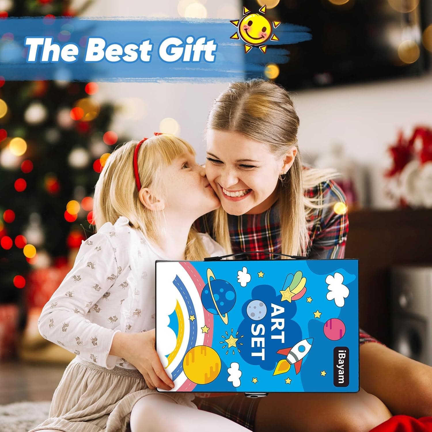 iBayam Art Supplies, 149-Pack Drawing Kit Painting Art Set Art Kits Gifts Box, Arts and Crafts for Kids Girls Boys, with Coloring Book, Crayons, Pastels, Pencils, Watercolor Pens & Cakes Black - Image 8