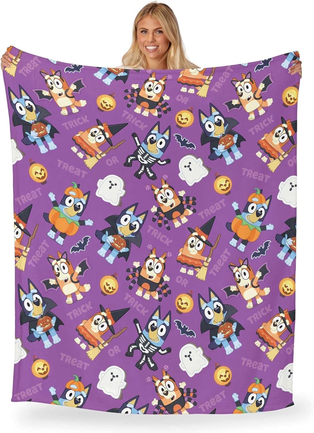 Northwest Bluey Silk Touch Throw Blanket, 50" x 70", Pup Tricks 50" x 70" Pup Tricks - Image 3