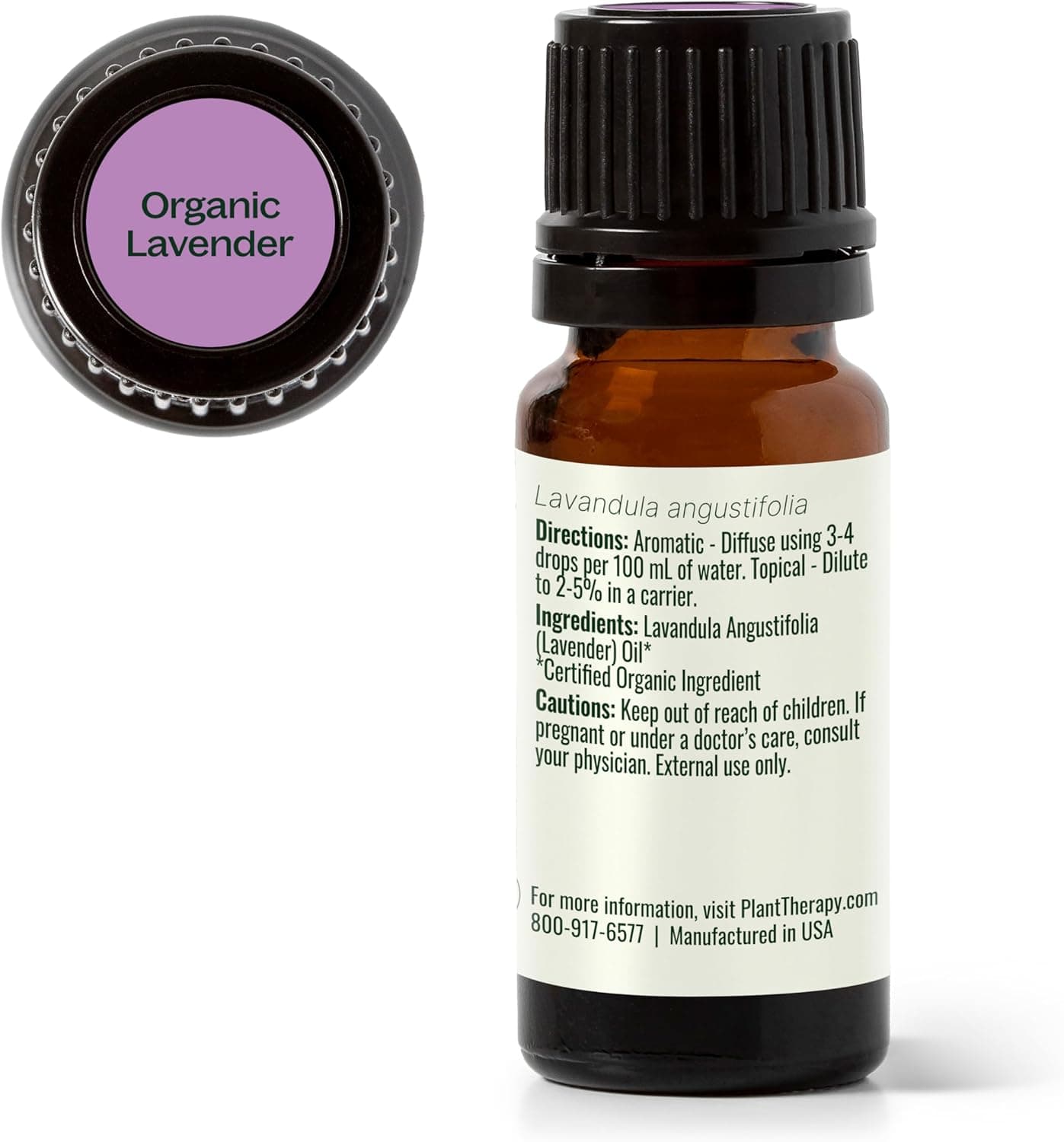 Plant Therapy 有机薰衣草精油 100% 纯净，USDA 认证有机，未稀释，自然芳香疗法，治疗级 10 毫升 (1/3 盎司) - Image 9
