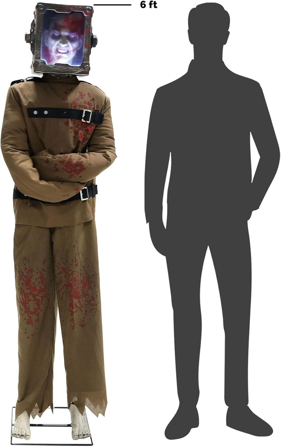 Fun Costumes 6FT Torture Box Man Animatronic | Six Foot Animated Halloween Decoration with Lights, Sound and Motion Sensor - Image 8