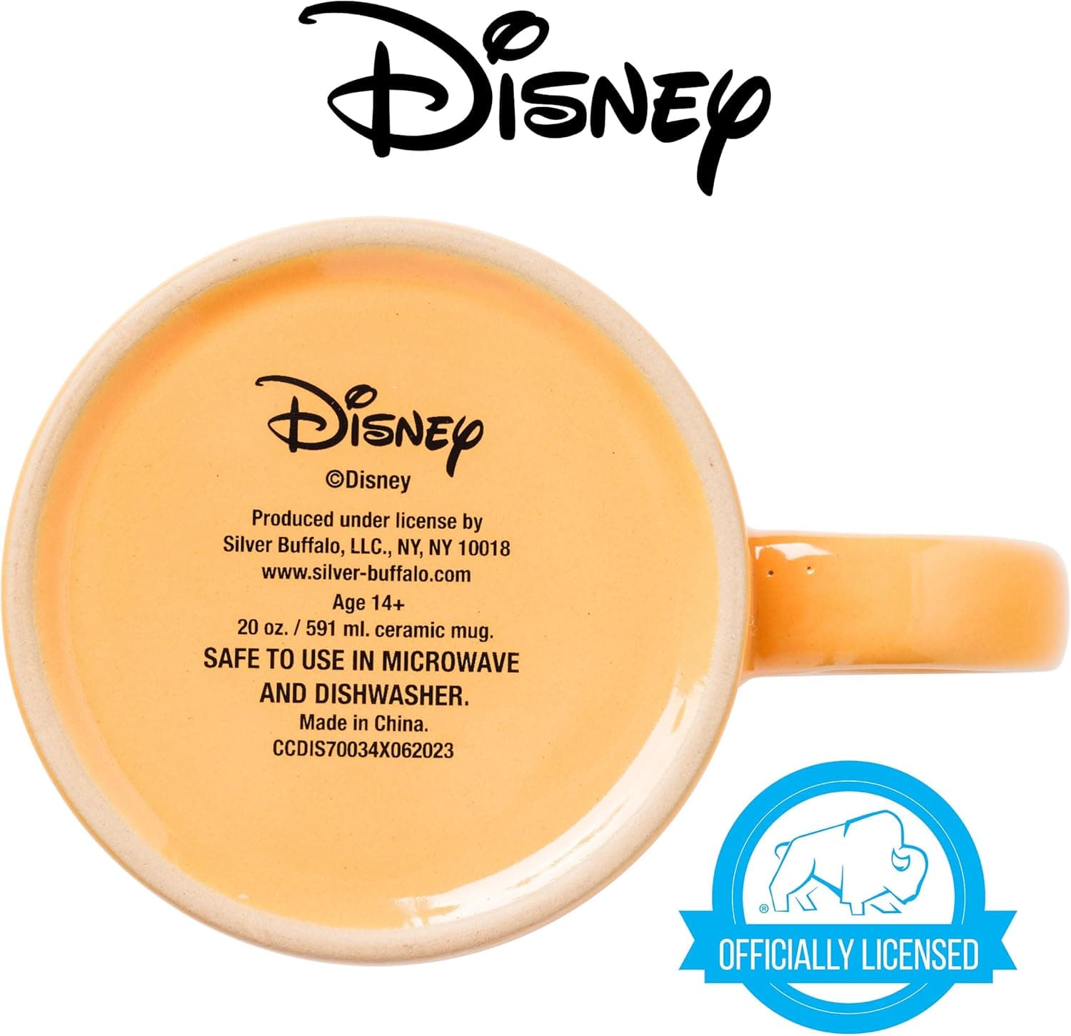 Silver Buffalo Disney 米奇老鼠万圣节幽灵影子蜡抵陶瓷杯，20盎司 - Image 5