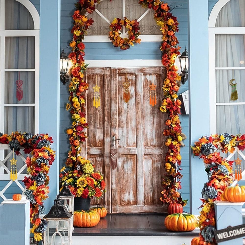 INFUNLY 24PCS DIY Small Dream Catcher Kits for Beginners Colorful Handmade Dreamcatcher Kit for Starters DIY Mini Star/Moon/Heart/Round Shape Ornament Making Kit for Bedroom Car Mirror Keychain Bag Love + Moon + Circle + Star - Image 10